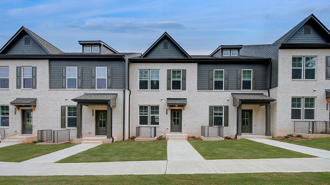 Representative exterior photo of a completed home built from the Lana by DRB Homes in Daybreak, Newnan, GA (Image 2).