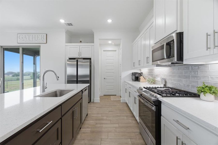 Furnished interior view inside a new home in Gatlin Ranch, Springtown (Image 9).