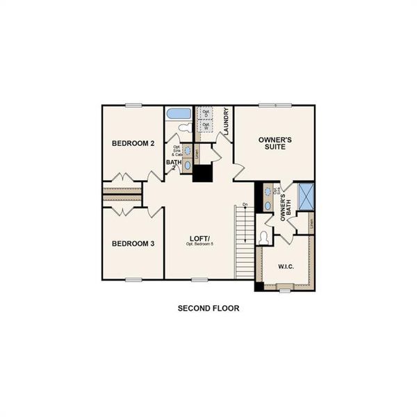 2D floor plan layout of this home in Reserve at Gum Springs, Jefferson, GA (Image 6). 2D floor plan layout of this home in Reserve at Gum Springs, Jefferson, GA (Image 6).