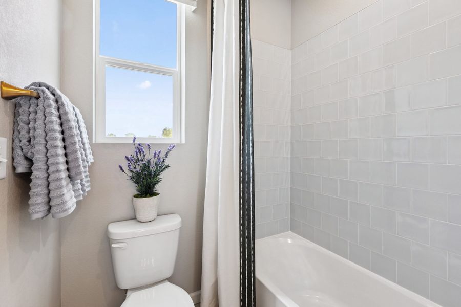 Representative furnished interior of a home built from the Silverton by Landsea Homes in Highlands Preserve, Mead (Image 63).
