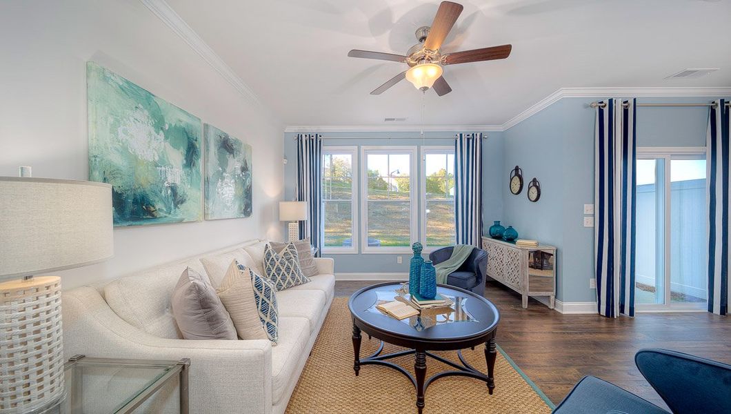 Representative furnished interior of a home built from the Lansing by D.R. Horton in Townes at Tap Root Farms, Fletcher (Image 14).