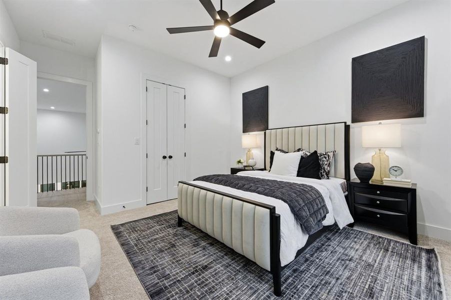 Furnished interior view inside a new home in , Dallas (Image 15).