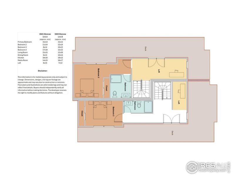 2D floor plan layout of this home in , Denver, CO (Image 5).