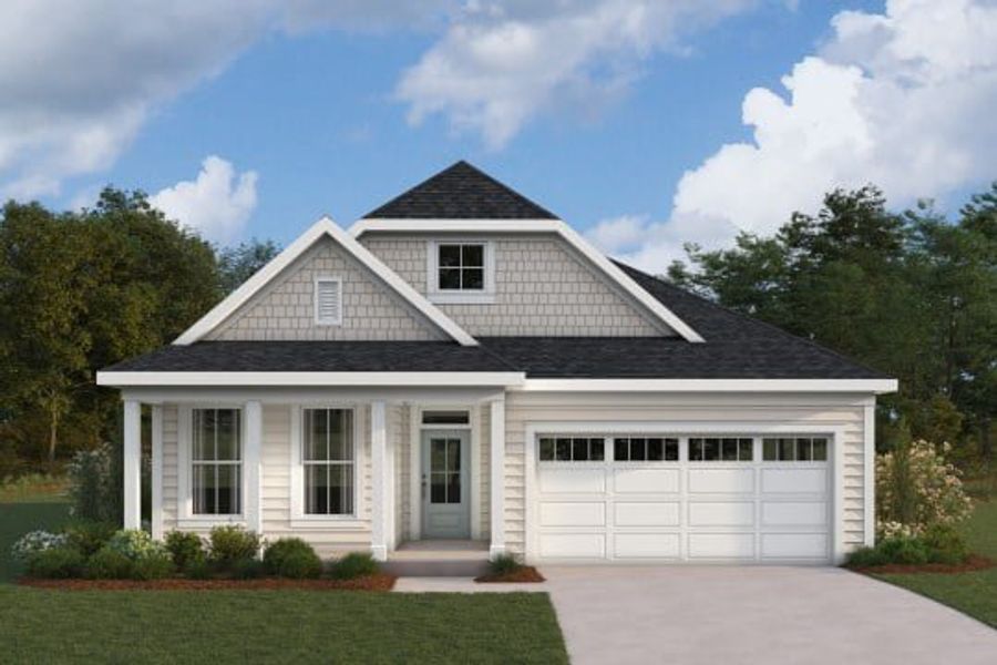 Representative exterior photo of a completed home built from the Linden by Fischer Homes in Easton Park, Dallas, GA (Image 9).