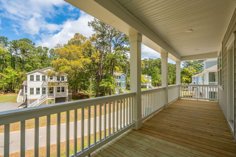 Exterior details and patio area of a home in Waterloo Estates, Johns Island (Image 32).