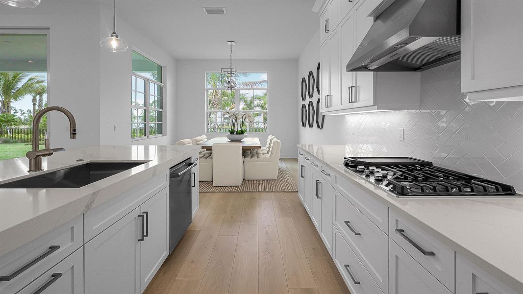 Furnished interior view inside a new home in L'Ambiance at Avenir, Palm Beach Gardens (Image 5).