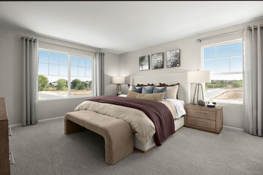 Representative furnished interior of a home built from the 1672 Modeled by KB Home in The Nest Villas at Canyon Creek, Erie (Image 6). Representative furnished interior of a home built from the 1672 Modeled by KB Home in The Nest Villas at Canyon Creek, Erie (Image 6).