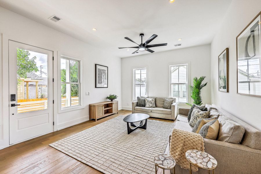 Furnished interior view inside a new home in , Charleston (Image 17).