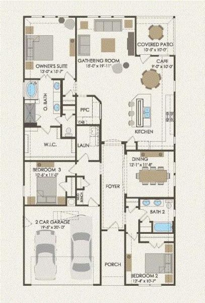 Pulte Homes, McKinney floor plan