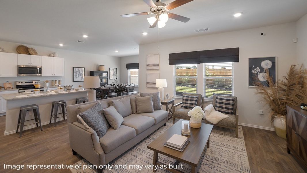 Furnished interior view inside a new home in Blue Ridge Ranch, San Antonio (Image 3). Furnished interior view inside a new home in Blue Ridge Ranch, San Antonio (Image 3).