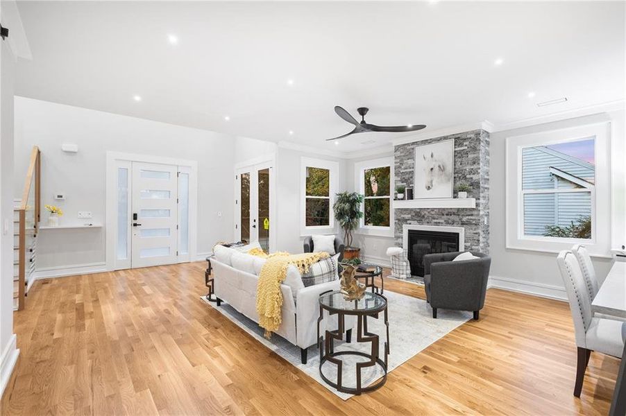 Furnished interior view inside a new home in , Decatur (Image 9).