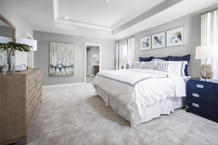Representative furnished interior of a home built from the Laguna by Ryan Homes in Cedar Landings, Leesburg (Image 15).