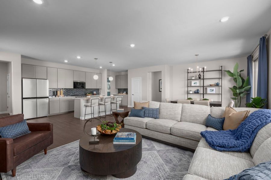 Representative furnished interior of a home built from the 2013 Modeled by KB Home in Mirador Ridge Skies, Tucson (Image 5).