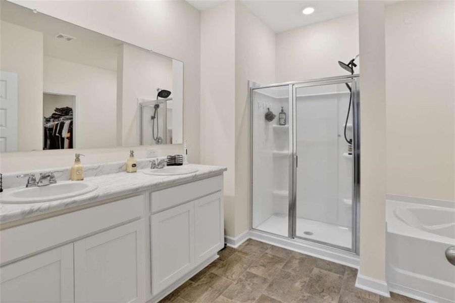 Furnished interior view inside a new home in Champion's Run, Lithonia (Image 15).