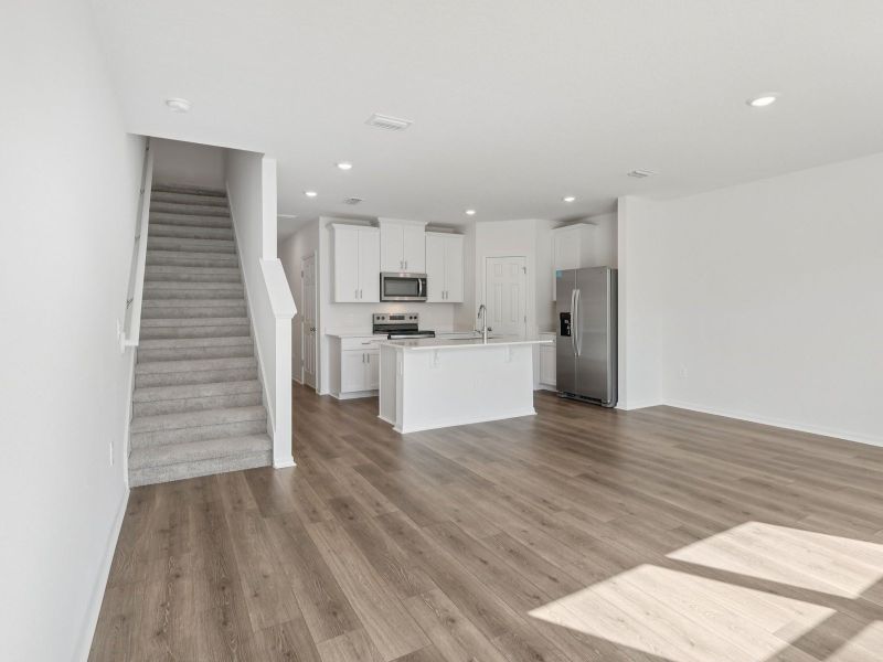 Furnished interior view inside a new home in Cagan Crossings West, Clermont (Image 3). Furnished interior view inside a new home in Cagan Crossings West, Clermont (Image 3).