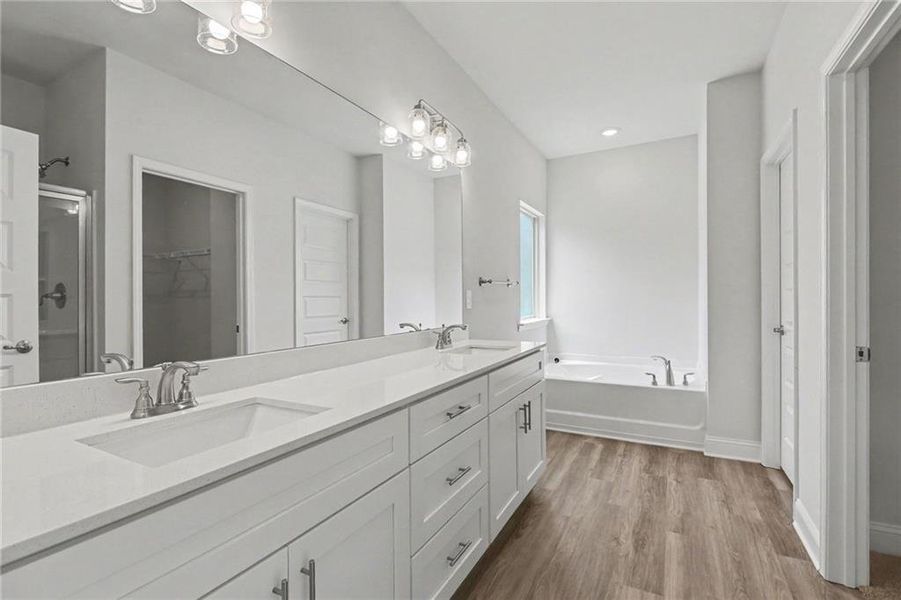 Furnished interior view inside a new home in Magnolia Villas, Cornelia (Image 12).