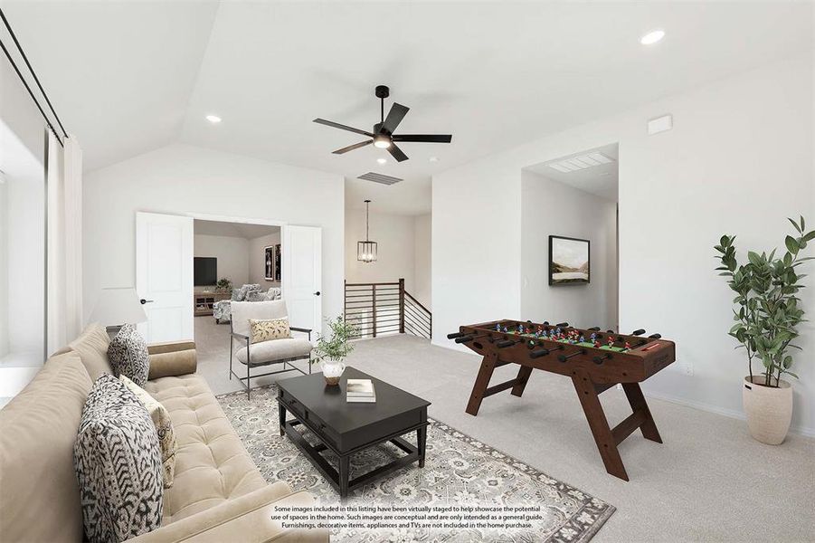 Furnished interior view inside a new home in West Crossing, Anna (Image 17).