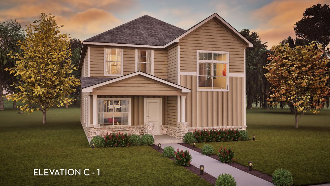 Representative exterior photo of a completed home built from the Sapphire by CastleRock Communities in Austin Point, Richmond, TX (Image 13).