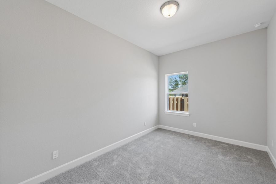 Spacious secondary bedrooms with walk-in cloests Spacious secondary bedrooms with walk-in cloests