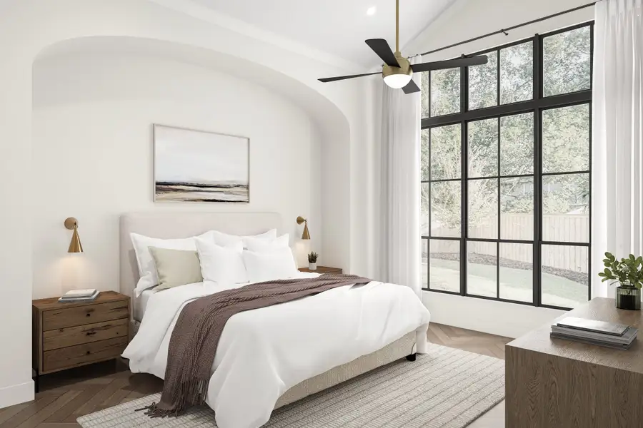 Representative furnished interior of a home built from the Sienna by Homebound in The Villas at Lakeside, Flower Mound (Image 4).