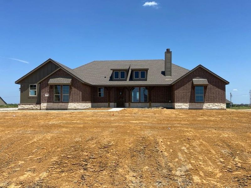 In-progress construction of a new home in Clear Sky Addition, Valley View, TX (Image 4).