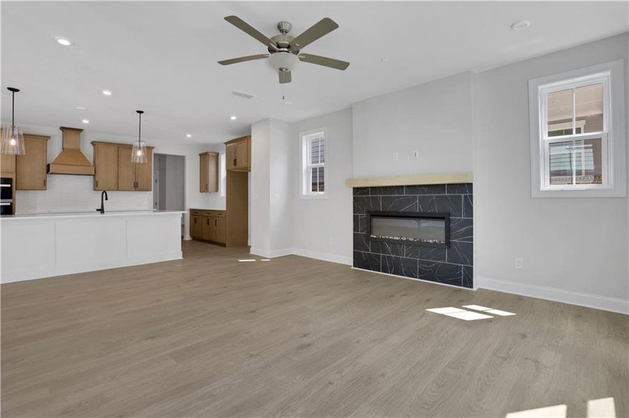 Spacious, unfurnished interior of a new home in Poppy at GreenHouse, Marietta (Image 16).