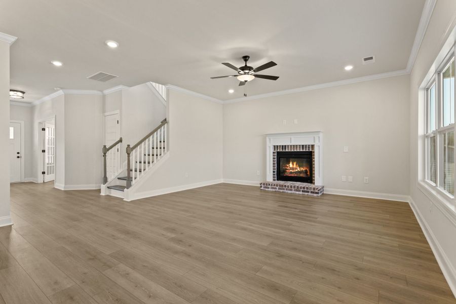 Spacious, unfurnished interior of a new home in Cherokee Knoll, Williamston (Image 15).