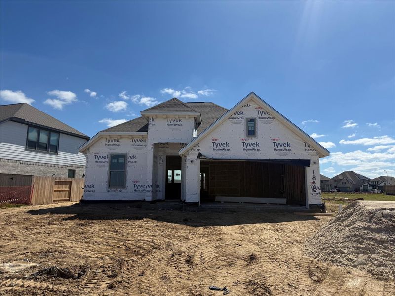 In-progress construction of a new home in Valencia, Manvel, TX (Image 3).
