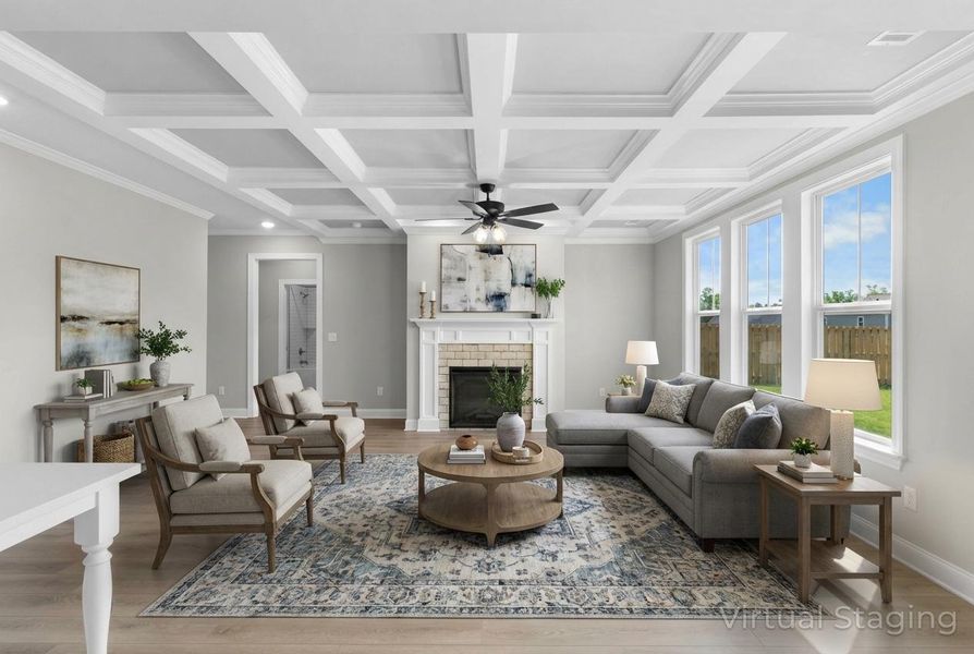 Furnished interior view inside a new home in Tillery Park, Grovetown (Image 16). Furnished interior view inside a new home in Tillery Park, Grovetown (Image 16).