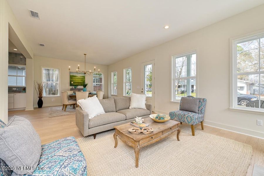 Furnished interior view inside a new home in , Jacksonville (Image 13). Furnished interior view inside a new home in , Jacksonville (Image 13).