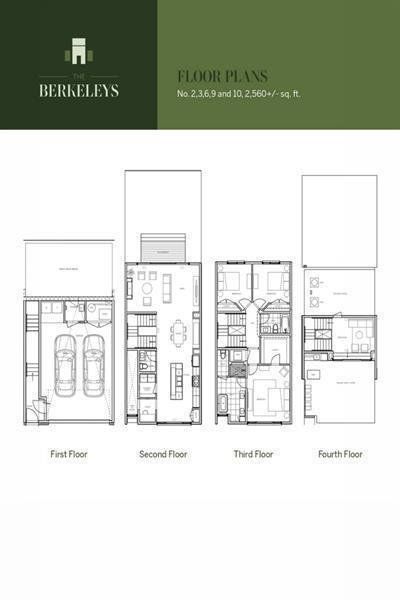 2D floor plan layout of this home in The Berkeleys, Atlanta, GA (Image 4).