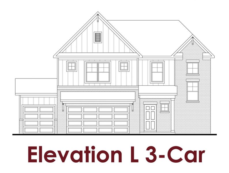 Representative rendering of the exterior for the Brook by Chafin Communities (Image 1).