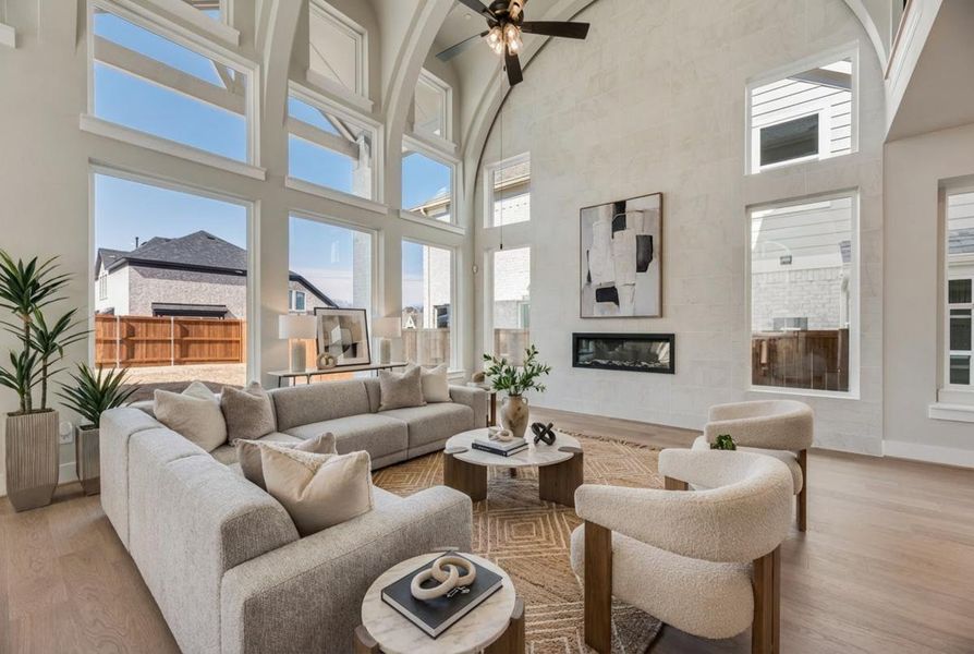 Furnished interior view inside a new home in Providence Cove, McKinney (Image 5).