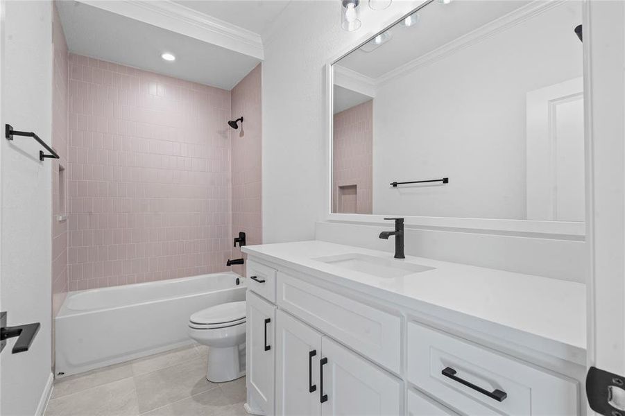 Furnished interior view inside a new home in Lanzara Ranch, Godley (Image 10).