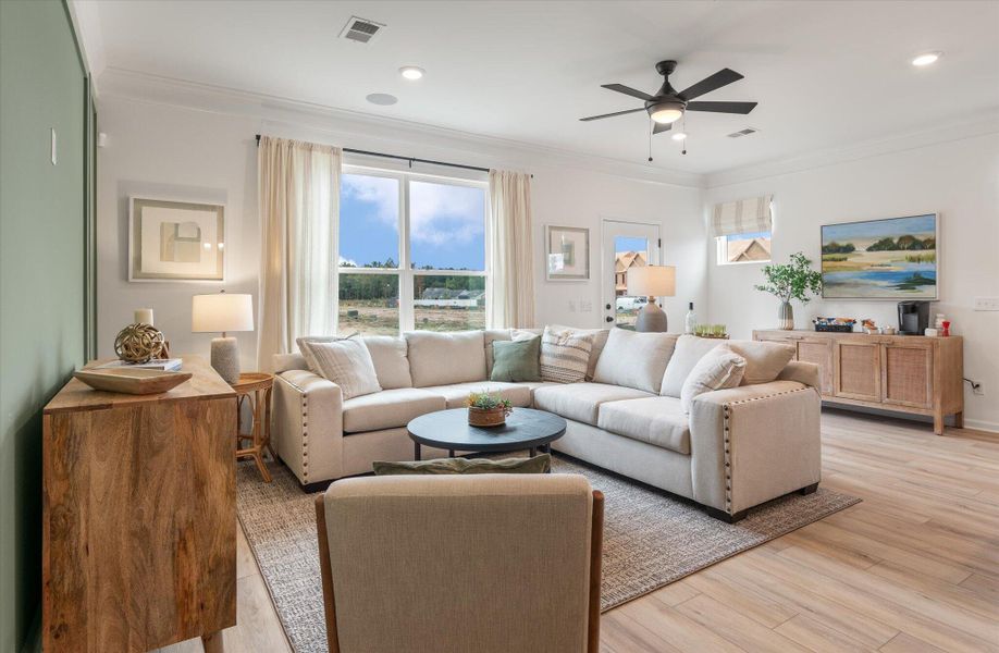 Furnished interior view inside a new home in The Landings at Montague, Goose Creek (Image 4).