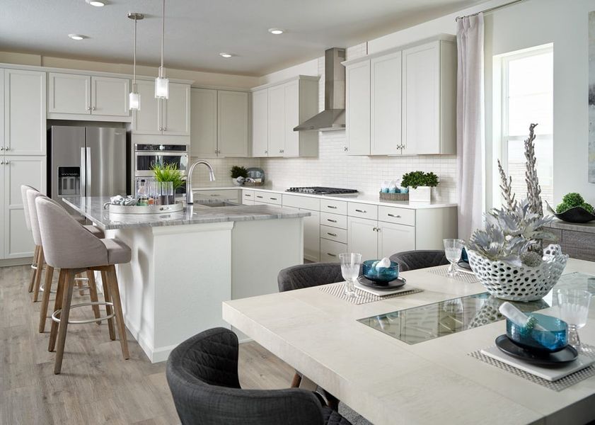 Representative furnished interior of a home built from the 3503 by Tri Pointe Homes in The Aurora Highlands, Aurora (Image 6).