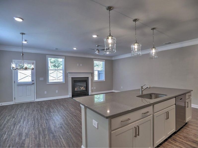 Furnished interior view inside a new home in East Park Village, Kennesaw (Image 7).