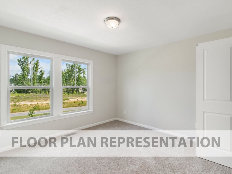 Secondary Bedroom | Wren Plan by Ivey Homes