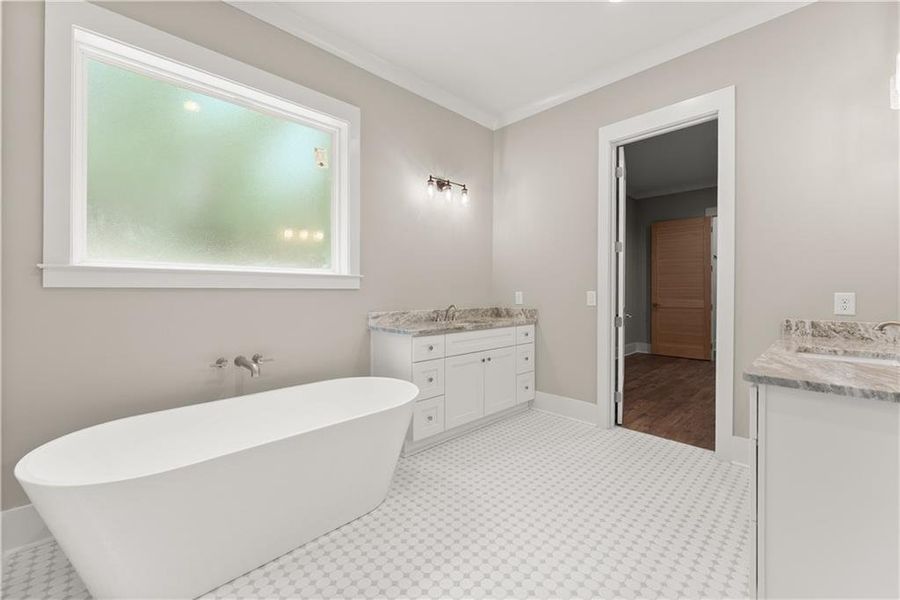 Furnished interior view inside a new home in , Cleveland (Image 18).