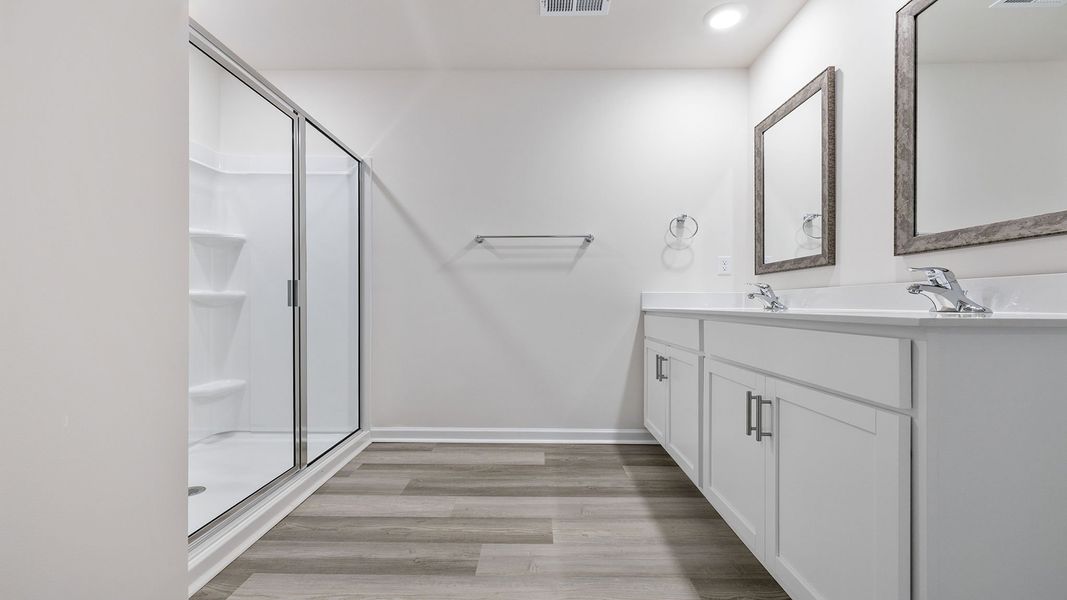 Furnished interior view inside a new home in Woodglen, Piedmont (Image 9). Furnished interior view inside a new home in Woodglen, Piedmont (Image 9).