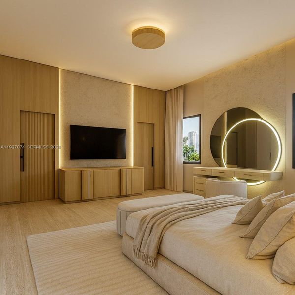 Furnished interior view inside a new home in , Lighthouse Point (Image 11).