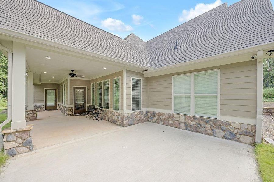 Exterior details and patio area of a home in , Canton (Image 4).