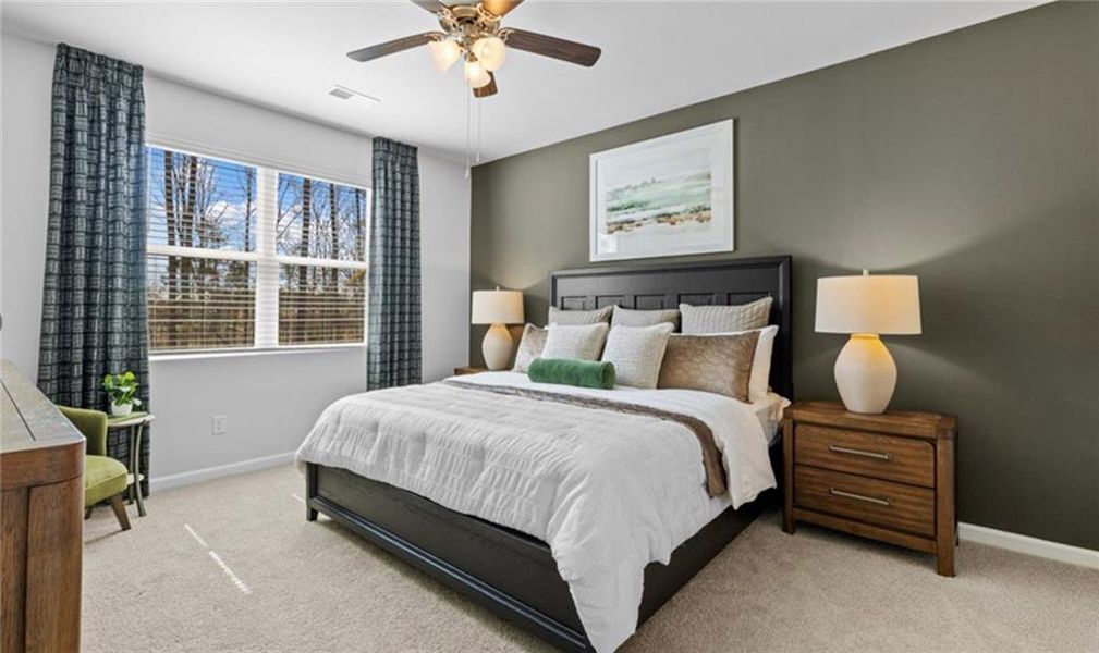 Furnished interior view inside a new home in Twin Lakes, Hoschton (Image 15). Furnished interior view inside a new home in Twin Lakes, Hoschton (Image 15).