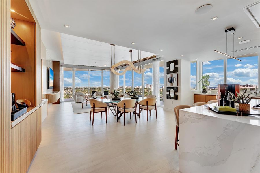 Furnished interior view inside a new home in , Fort Lauderdale (Image 46).