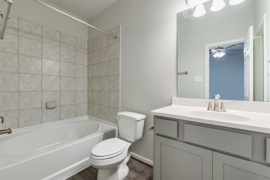 Furnished interior view inside a new home in Mill Creek Trails, Magnolia (Image 12). Furnished interior view inside a new home in Mill Creek Trails, Magnolia (Image 12).