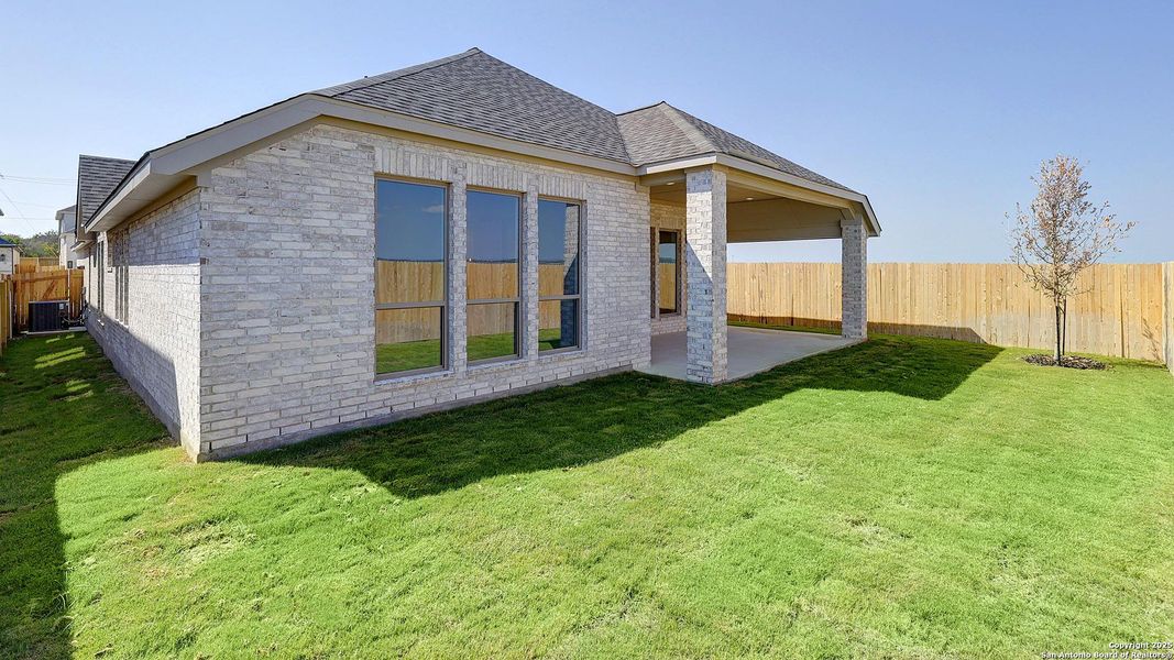 Exterior details and patio area of a home in Arcadia Ridge 50', San Antonio (Image 25). Exterior details and patio area of a home in Arcadia Ridge 50', San Antonio (Image 25).