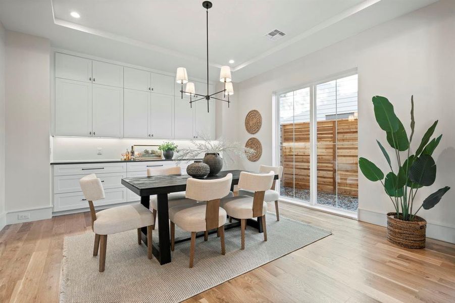 Furnished interior view inside a new home in , Dallas (Image 16).