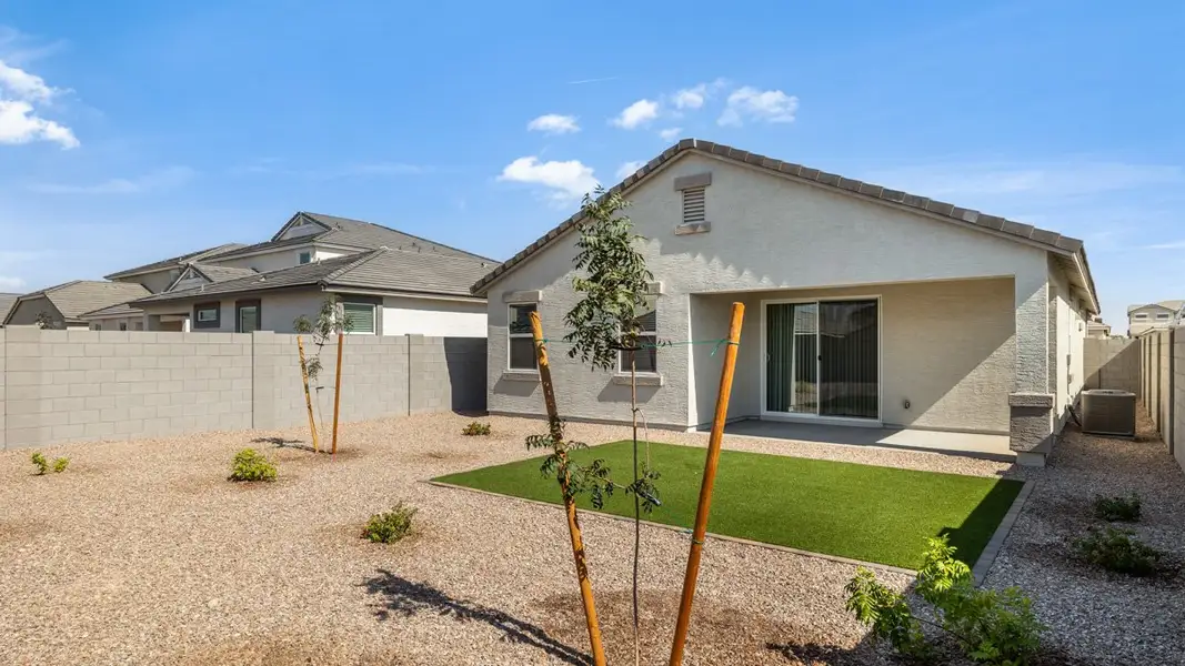 Exterior details and patio area of a home in Zanjero Pass, Waddell (Image 3).