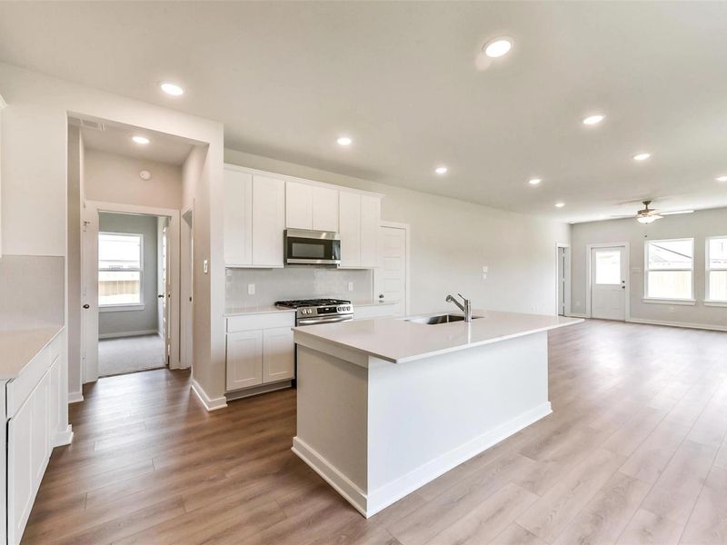 Furnished interior view inside a new home in The Villages at WestPointe, Dayton (Image 6). Furnished interior view inside a new home in The Villages at WestPointe, Dayton (Image 6).