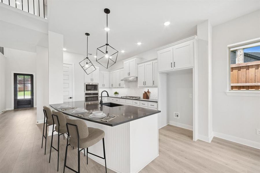 Furnished interior view inside a new home in Highwoods, Fort Worth (Image 5). Furnished interior view inside a new home in Highwoods, Fort Worth (Image 5).